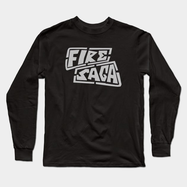 Fire Saga band logo Long Sleeve T-Shirt by GeekGiftGallery